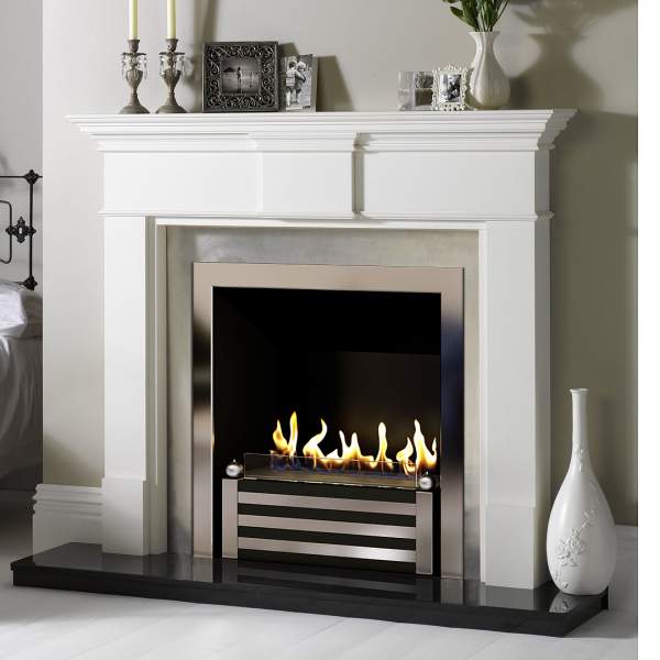 Биокамин в мраморном портале Firezo Di marca