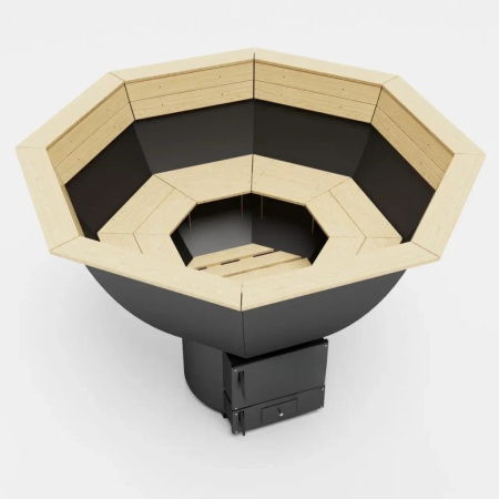 Спачан банный чан черный металл 1500мм